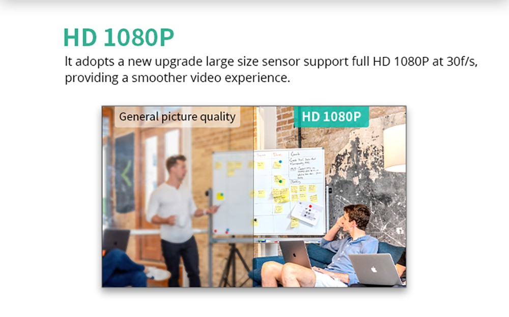 GUCEE G07-3X 2.4G Wireless Video Conference PTZ Kamera, 3X optischer Zoom, 1920*1080 Auflösung, Autofokus - EU Stecker