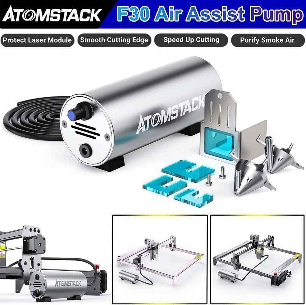 ATOMSTACk F30 Air Assist Kit, 10-30L/Min Adjustable Airflow