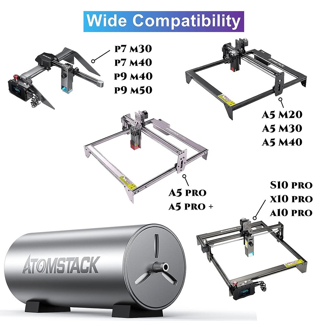 ATOMSTACk F30 Air Assist Kit, 10-30L/Min Adjustable Airflow