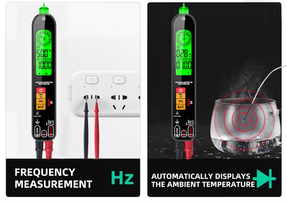 BSIDE S6 spanning Detector Multimeter spanning Detector Pen AC / DC spanning Tester - Zwart