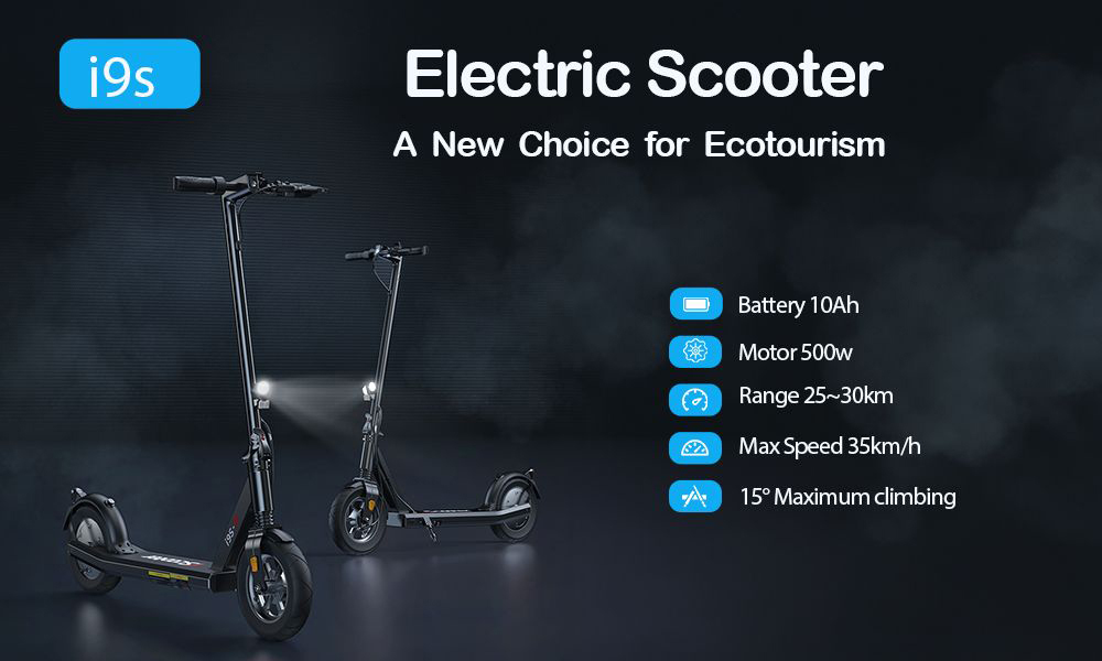 iScooter i9S 10 inch Tire Electric Scooter, 500W Motor, 35km/h Max Speed, 10Ah Battery, 30km Range