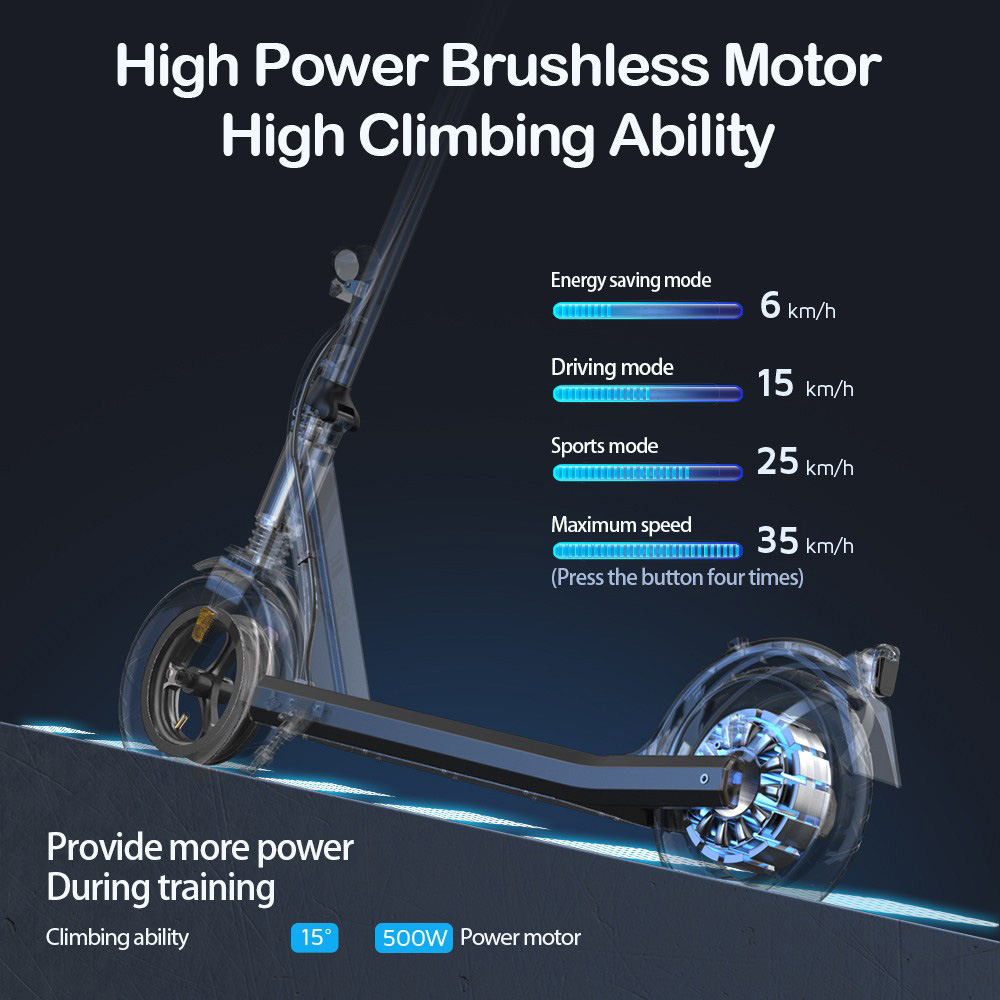 iScooter i9S 10 inch Tire Electric Scooter, 500W Motor, 35km/h Max Speed, 10Ah Battery, 30km Range