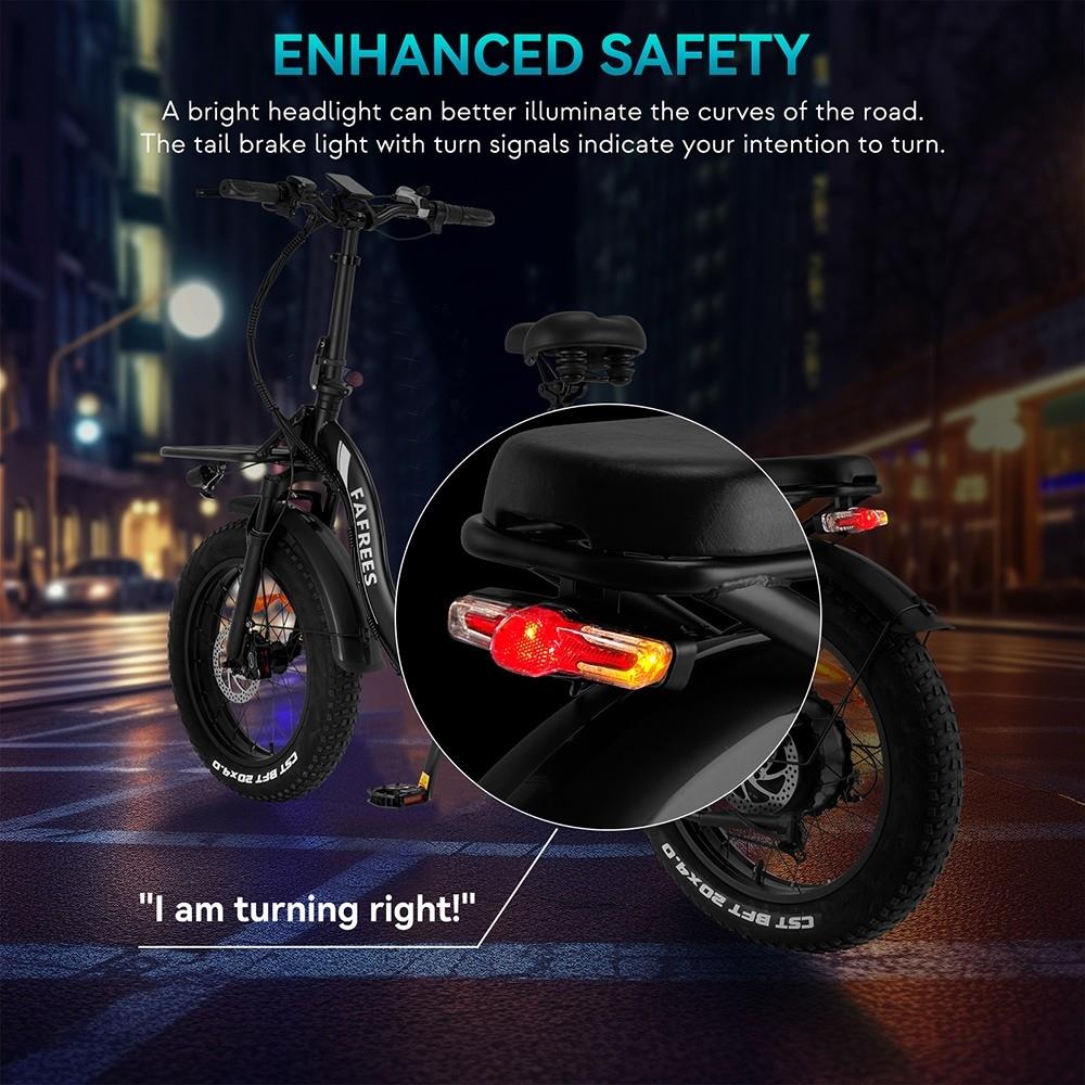 Fafrees F20 X-Max 20*4.0 inch Fat Tire Foldable Electric Bike, 750W Motor, 30Ah Battery, Max Speed 25km/h - Black