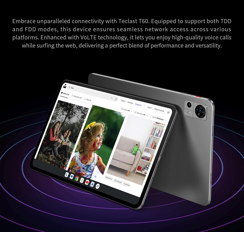 Tablette TECLAST T60 - Double Sim - Android 13.0 - 12 - 256 GB - Black