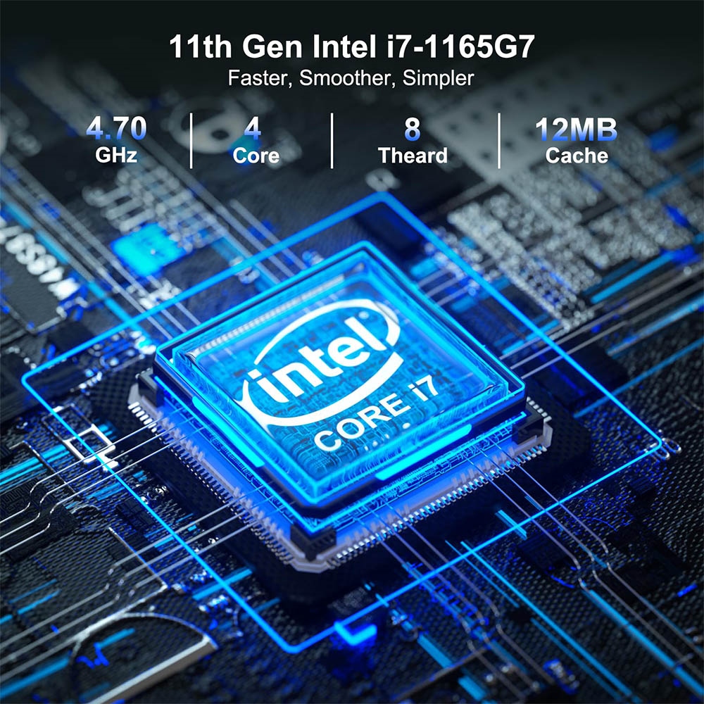 Intel NUC 11 Mini PC, Intel Core i7-1165G7 Quad Core Up to 4.7 GHz, 16GB ‎DDR4 RAM 512GB SSD