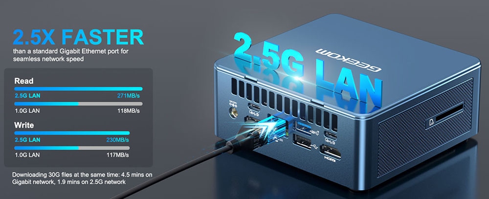 GEEKOM Mini PC Mini IT13, 13th Intel Core i7-13700H (14C/20T, up