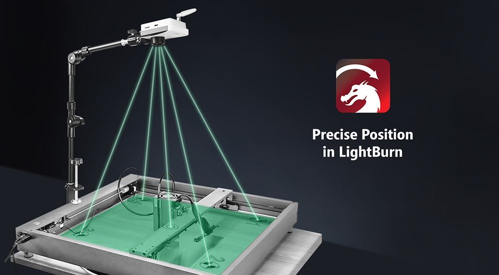 Mintion Lasercam Lasergravurkamera, Positionierung im LightBurn, WiFi- Fernbedienung, Auto-Zeitraffer-Video 