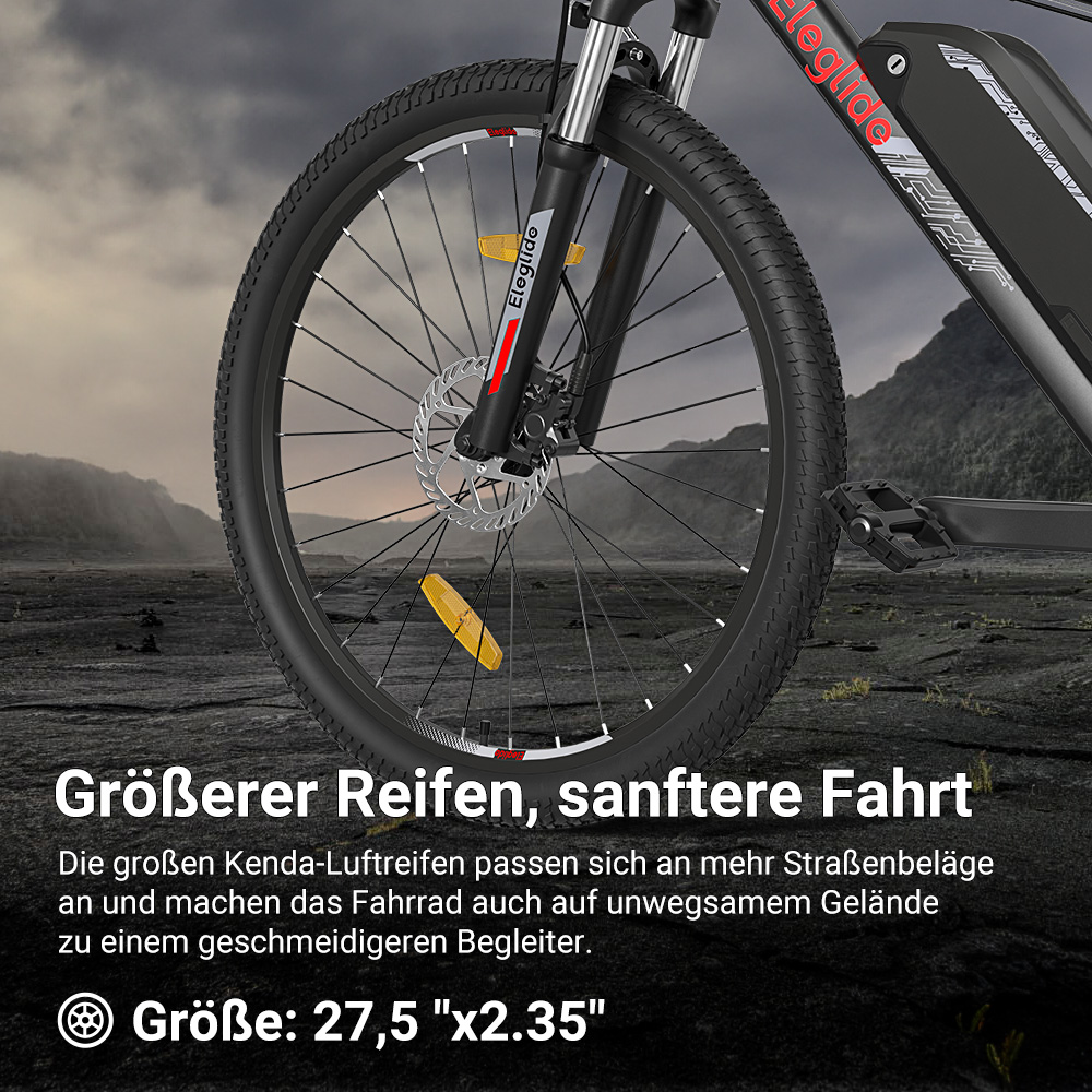 Elektro-Mountainbike  M2 27.5, 36V 15AH 125KM 250W 25KM/H, App-Steuerung, 24 Gänge 5 Geschwindigkeitsstufen