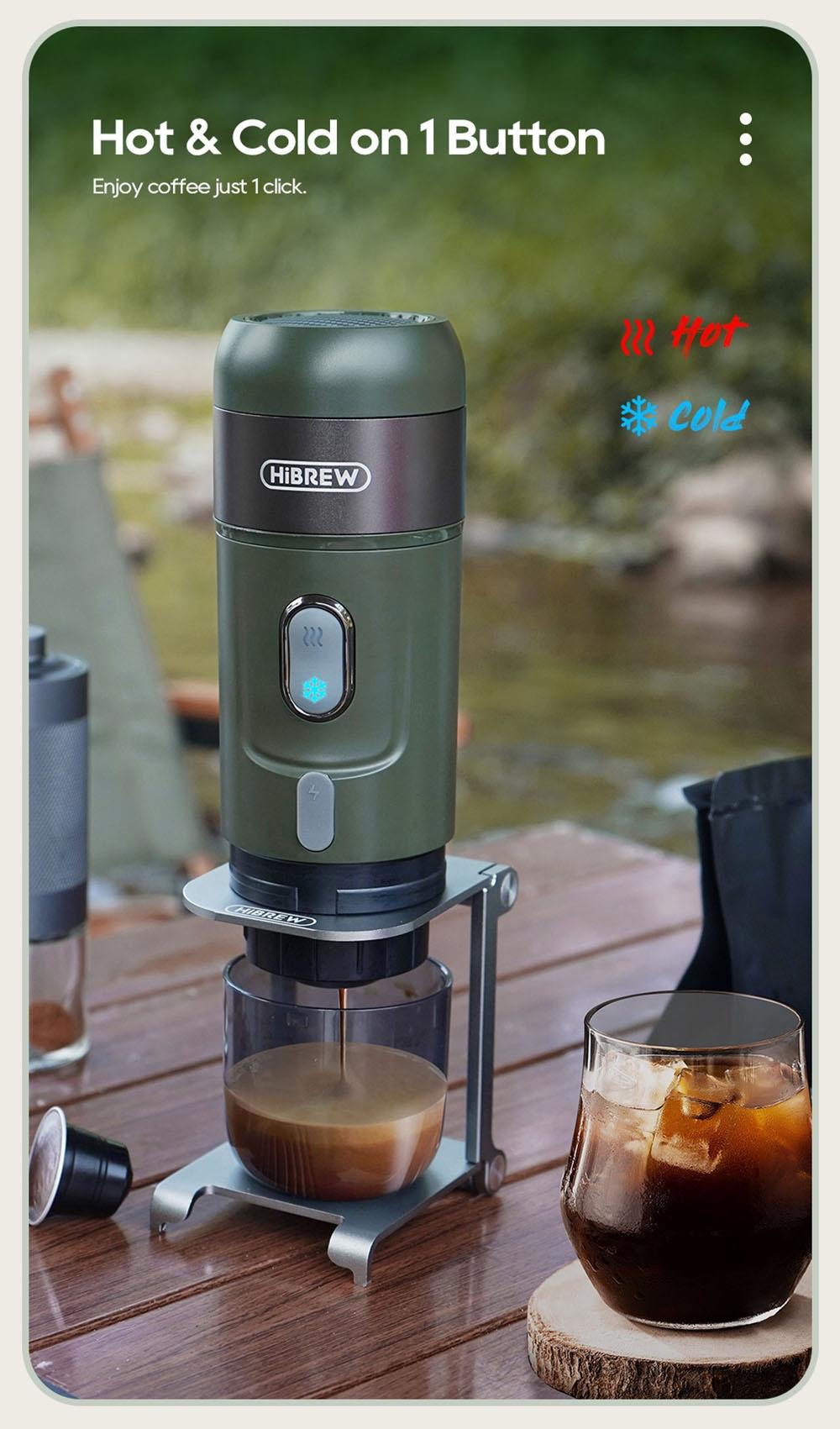 HiBREW H4B Wireless Portable 3 in 1 Espresso Coffee Maker, 15 Bar