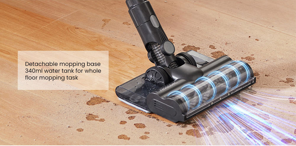 Proscenic P11 Cordless Bagless Stick Vacuum Cleaner 25KPa Suction with  Carpet Boost Wet Dry Vacuum Mop with Charge Dock