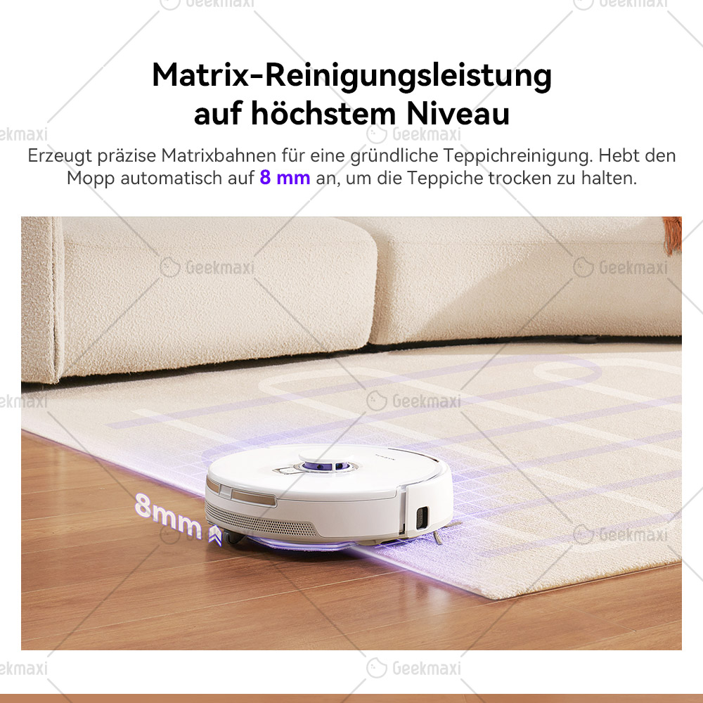 Narwal Freo X Plus Staubsaugerroboter, 7800Pa Saugkraft, Tri-Laser Strukturiertes Licht, 0% Haarverfilzung, 71dB Geräuscharm