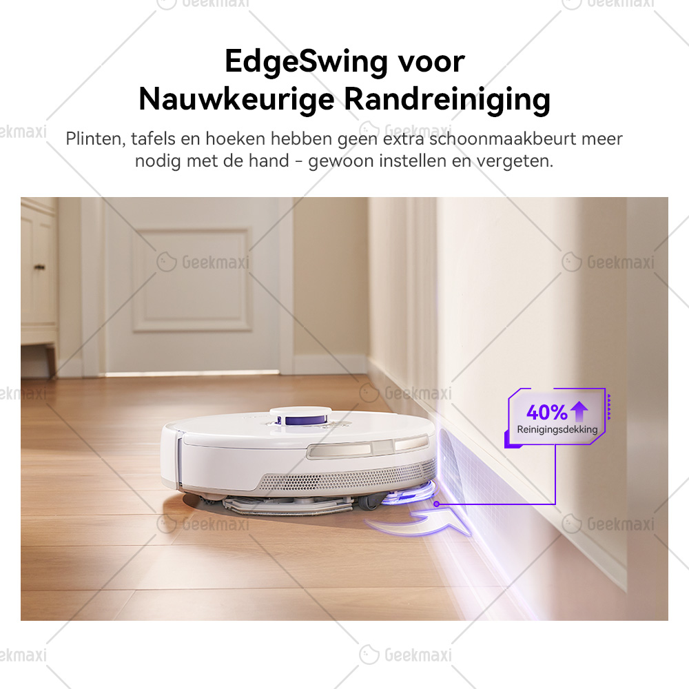 Narwal Freo X Plus Robot Stofzuiger, 7800Pa Zuigkracht, Tri-Laser gestructureerd licht, 0% haarklit, 71 dB laag geluidsniveau