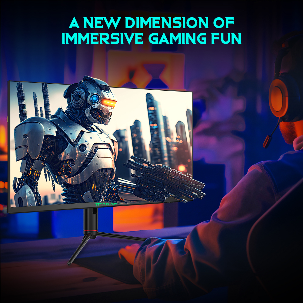 TITAN ARMY P32A2S2 Flat 16:9 Fast IPS 2K QHD 240Hz Gaming Monitor, HDR400, 1ms GTG Rapid Response