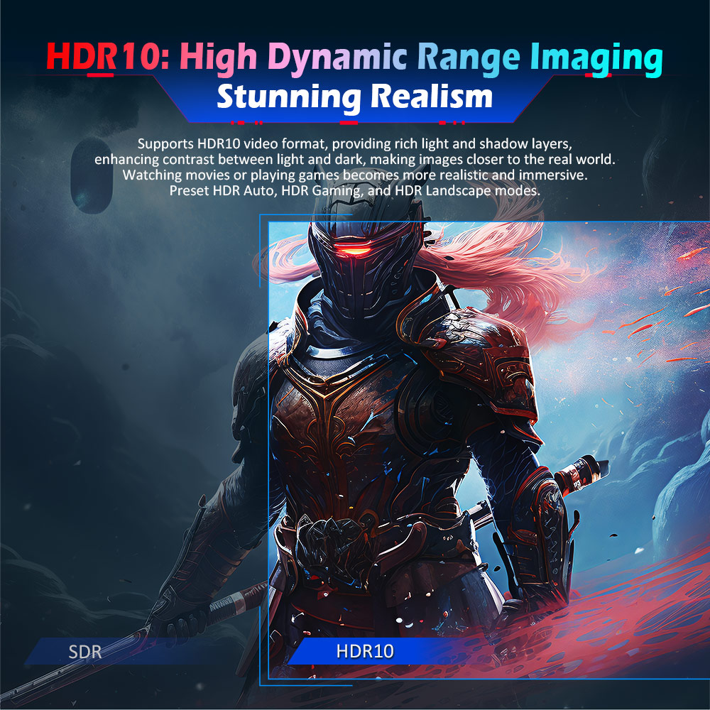 TITAN ARMY P2510H Flat 24.5 inch 16:9 HVA FHD 240Hz 2K Gaming Monitor, 1920x1080 Resolution, 10 Scene Modes, Low Blue Light