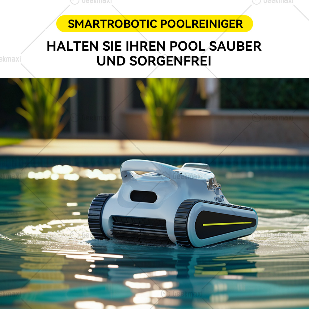 Seauto Crab Schnurloser Poolreiniger, 45000Pa Saugkraft, Wand-Klettern, LED/Sprachanzeige