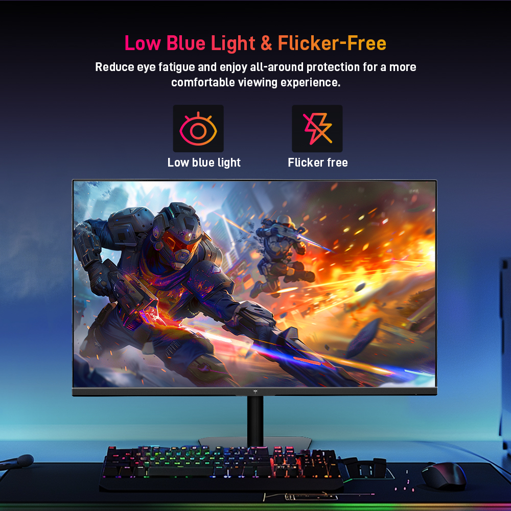 KTC Q24T09 Gaming Monitor, Fast IPS Panel, 2560x1440 Resolution, 180Hz, HDR10, Low Blue Light