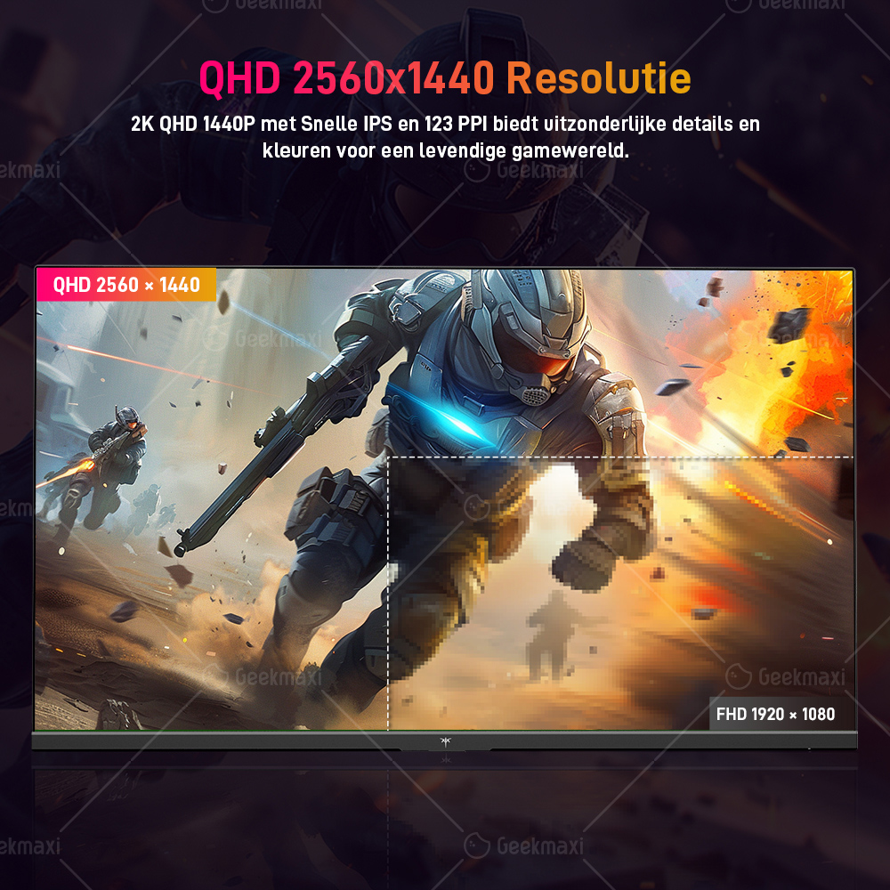 KTC Q24T09 Gaming Monitor, Fast IPS-paneel, 2560x1440 Resolutie, 180Hz, HDR10, Lage Blauwe Lichten