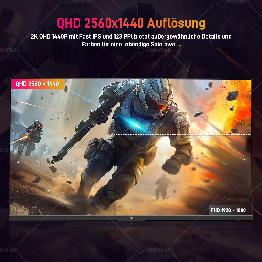 [Vorverkauf] KTC Q24T09 Gaming Monitor, schnelles IPS-Panel, 2560x1440 Auflösung, 180Hz, HDR10, Low Blue Light