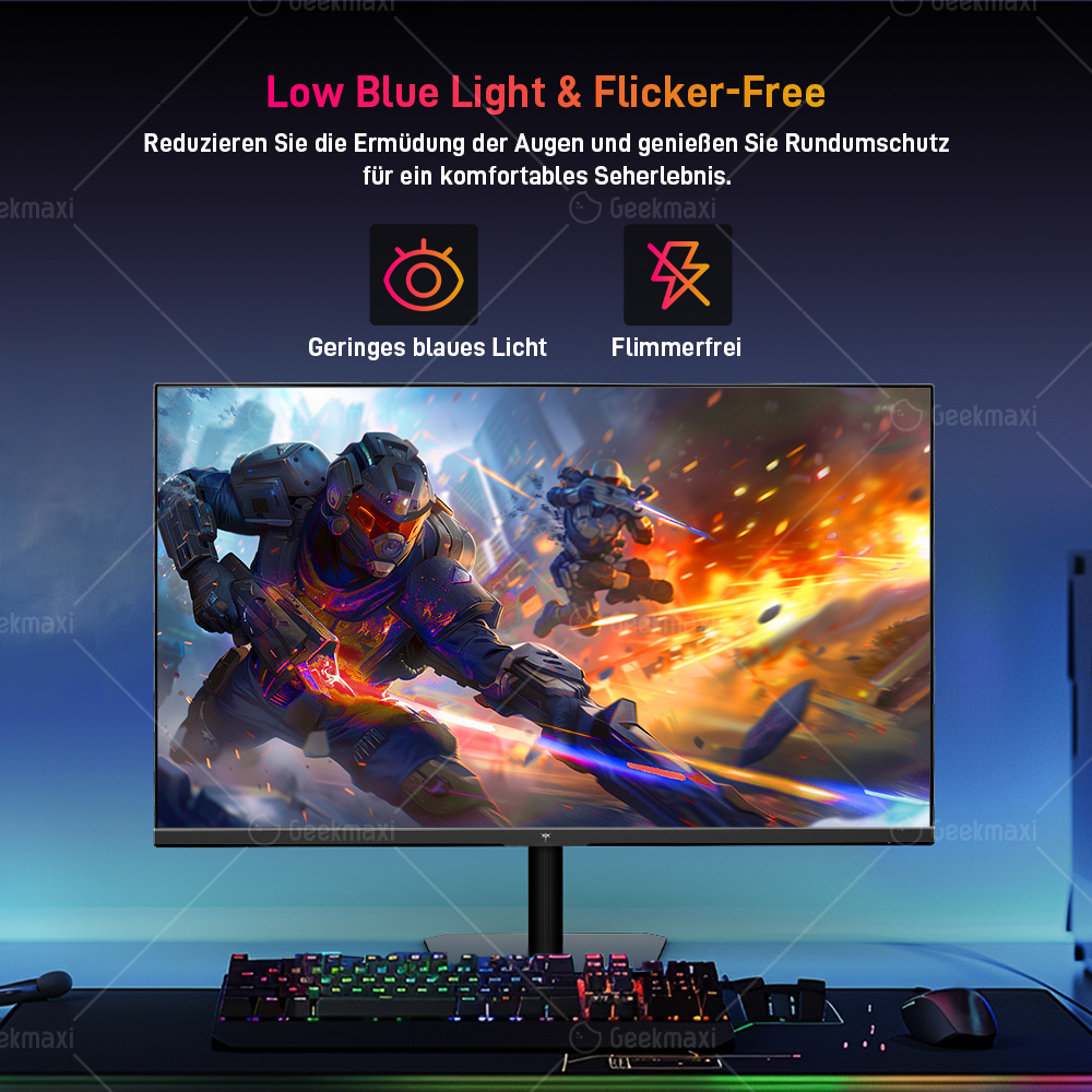 [Vorverkauf] KTC Q24T09 Gaming Monitor, schnelles IPS-Panel, 2560x1440 Auflösung, 180Hz, HDR10, Low Blue Light