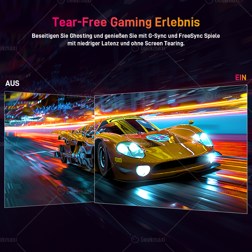 KTC Q24T09 Gaming Monitor, schnelles IPS-Panel, 2560x1440 Auflösung, 180Hz, HDR10, Low Blue Light