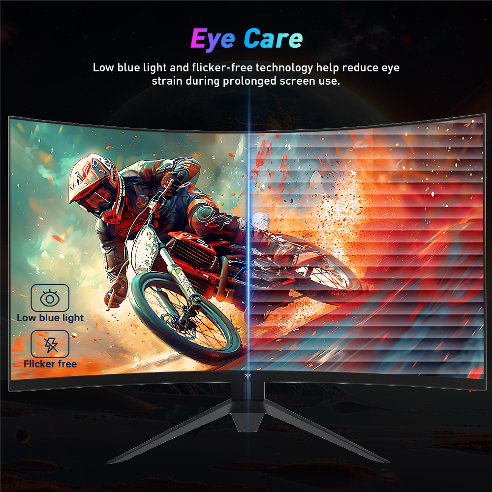 KTC H32S17F 32 Inches HVA Curved Gaming Monitor, 240Hz, 1500R, 1920x1080 FHD, HDR10 Support, Adaptive Sync