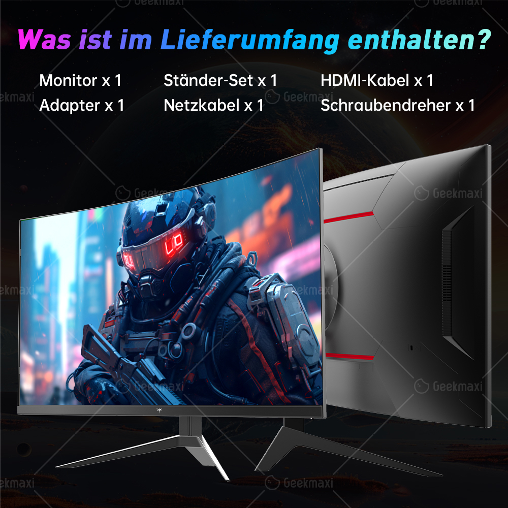 [Vorverkauf] KTC H32S17F 32 Zoll HVA Curved Gaming Monitor, 240 Hz, 1500R, 1920 x 1080 FHD, HDR10-Unterstützung, Adaptive Sync