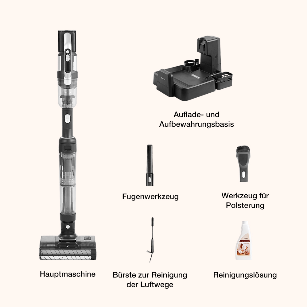 JIMMY PW11  400W Schnurloser Staubsauger und Waschmaschine, 20KPa 100AW Saugkraft, einzelne Bürstenrolle