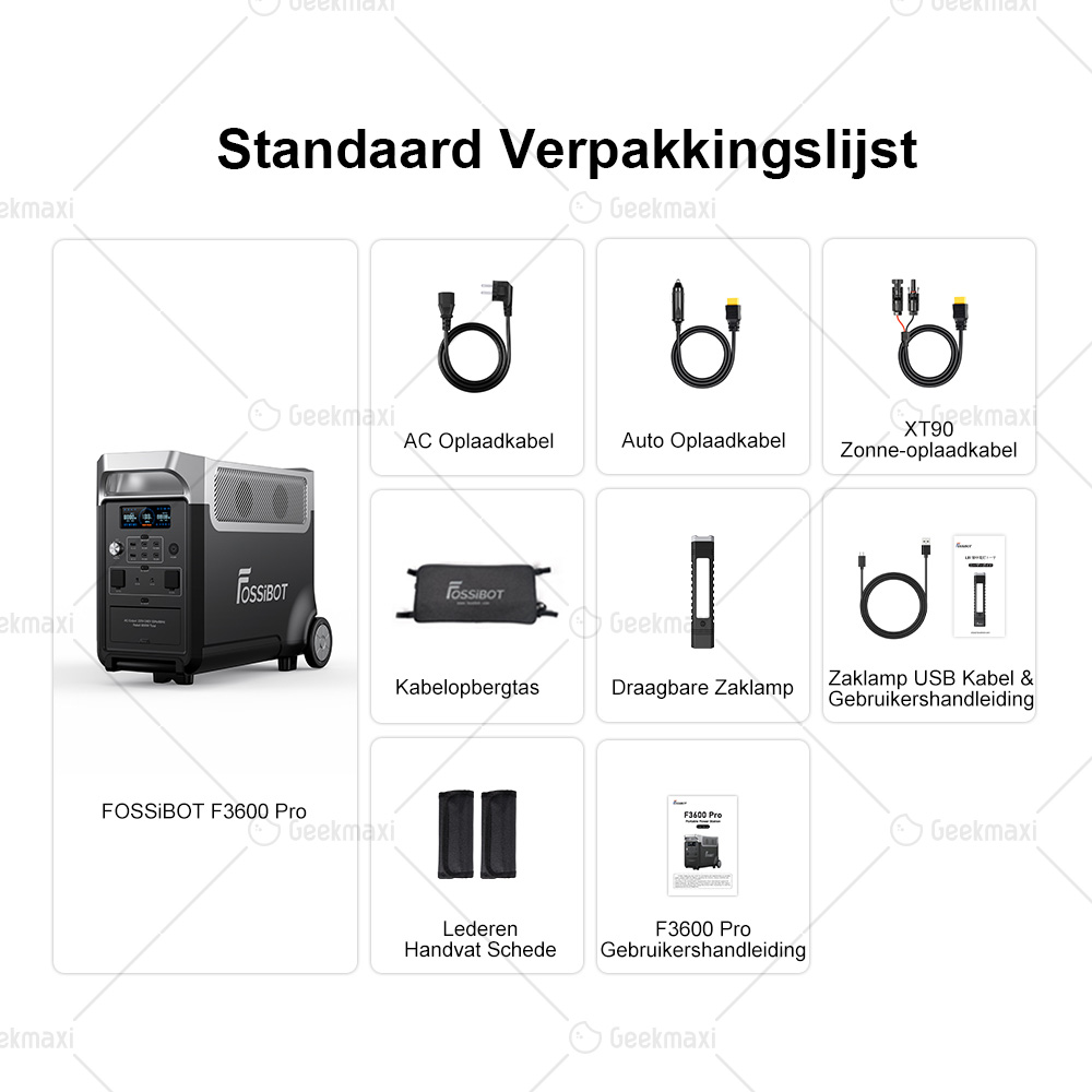 [Voorverkoop] FOSSiBOT F3600 Pro + 1 FB3840 3840Wh Smart Extra Batterijset (7680Wh)