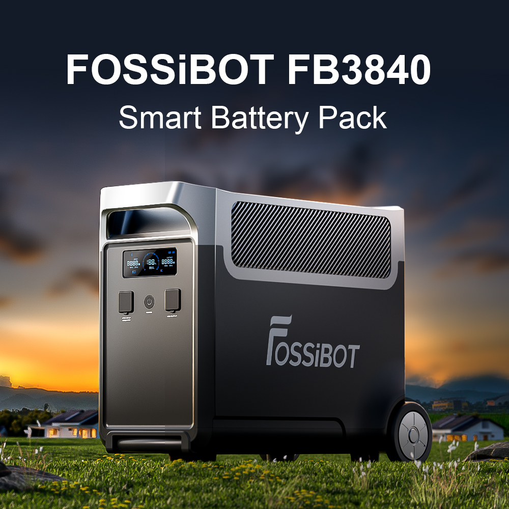 [Pre-sale] FOSSiBOT FB3840 Expansion Battery, 3840Wh LiFePO4 Battery Pack for F3600 Pro, 6500 Cycle, Fast Charging