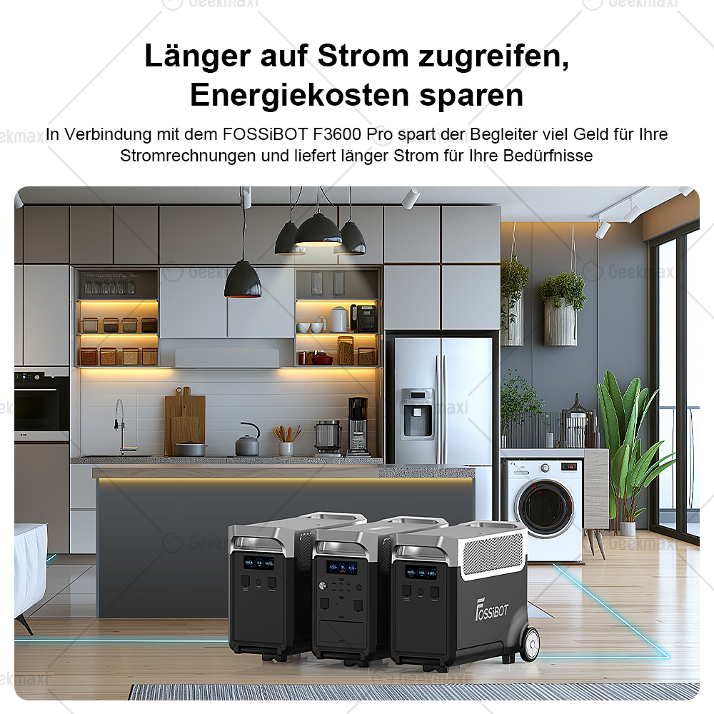 [Vorverkauf] FOSSiBOT FB3840 Erweiterungsakku, 3840Wh LiFePO4 Akkupack für F3600 Pro, 6500 Zyklen, Schnellladung