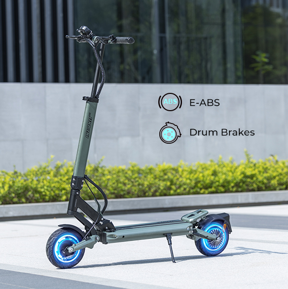 Ausom GX1-20KM/H Foldable Electric Scooter, 500W Motor, 48V 15.6 Ah Battery, NFC Unlock, 9*3” Tires, 80km