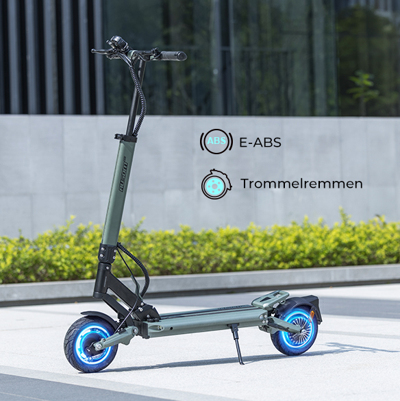 Ausom GX1-25KM/H Opvouwbare Elektrische Scooter, 500W Motor, 48V 15.6 Ah Accu, NFC Ontgrendeling, 9x3” Banden, 80 km