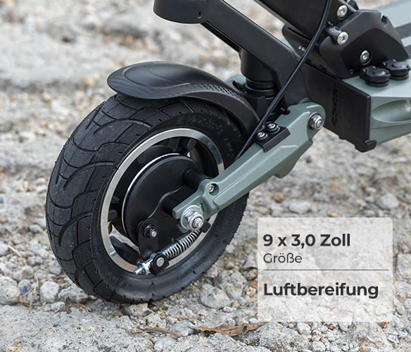 Ausom GX1-25KM/H Klappbarer Elektroroller, 500W Motor, 48V 15,6Ah Akku, NFC Entriegelung, 9 x3,0 Zoll Reifen, 80km