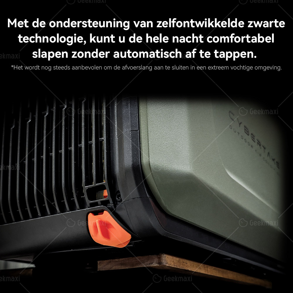 Lichtgewicht Draagbare Outdoor Airconditioner CYBERTAKE S1 Pro, Koelvermogen 3300BTU/H 960W Max, 38dB, met uitlaatluchtslang