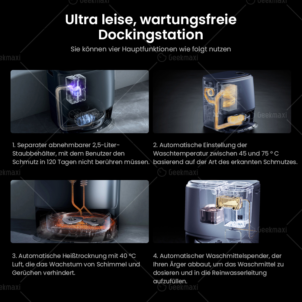 Presale Narwal Freo Z Ultra AI Saug- & Wischroboter,All-in-One Station,12KPa,AI-Adaptive Heißwasser Moppreinigung&Trocknung-Weiß