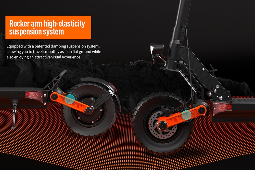 Elektrische scooter Joyor S8-S-Z met richtingaanwijzer, 600W*2 motor, 48V 26Ah batterij, 10-inch band, 55km/h max snelheid