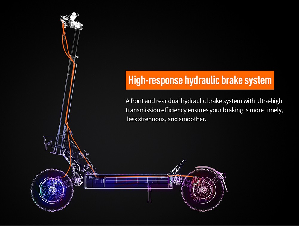 Elektrische scooter Joyor S8-S-Z met richtingaanwijzer, 600W*2 motor, 48V 26Ah batterij, 10-inch band, 55km/h max snelheid