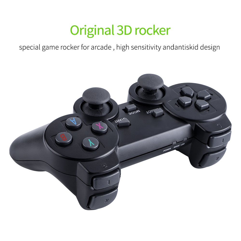 M8 32GB Gaming Stick met Dual Wireless Gamepads, 3000+ voorgeïnstalleerde games, 40 emulatorformaten - Zwart