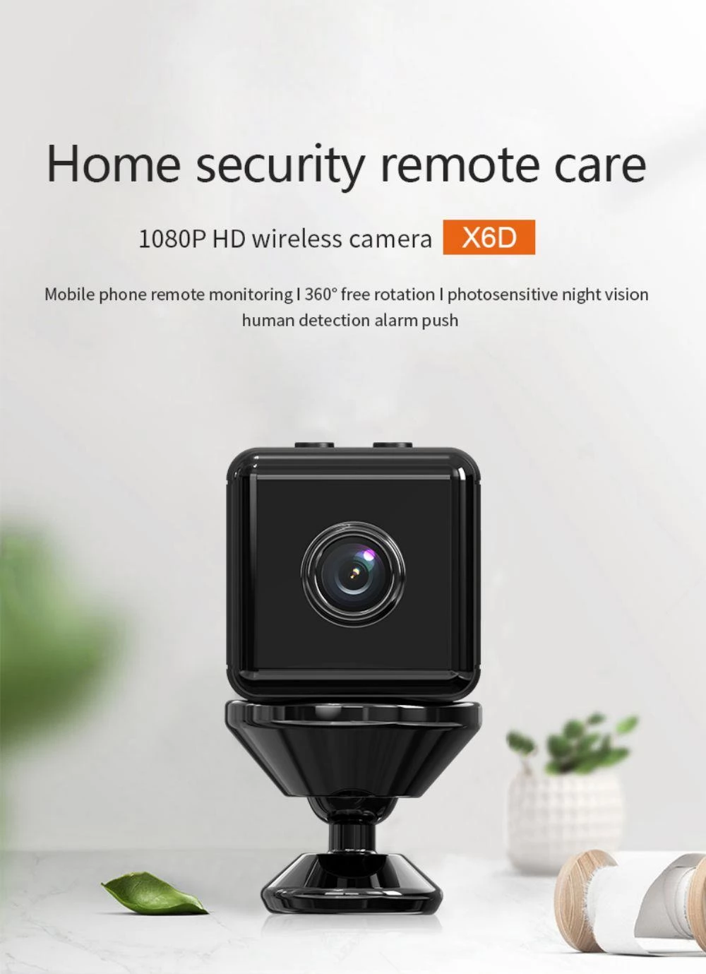 HD 1080P Mini Camera Wireless WiFi Security Surveillance Tiny Cam Night  Vision