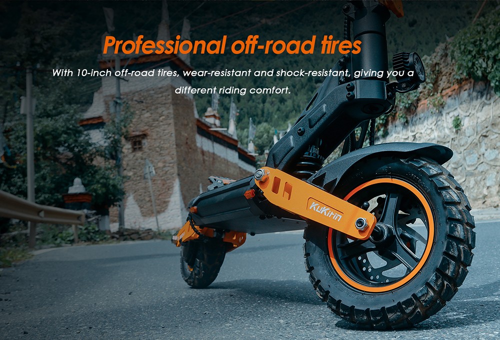 Foldable Off-road Electric Scooter KUKIRIN G2 MAX, 1000W 48V 20Ah(960Wh) 80KM 55km/h, 10*2.75 Inch Tires, 30°Climb Angle