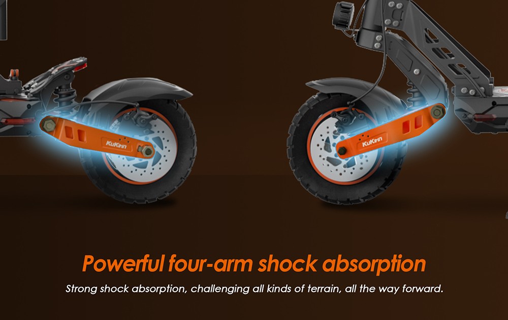 Foldable Off-road Electric Scooter KUKIRIN G2 MAX, 1000W 48V 20Ah(960Wh) 80KM 55km/h, 10*2.75 Inch Tires, 30°Climb Angle