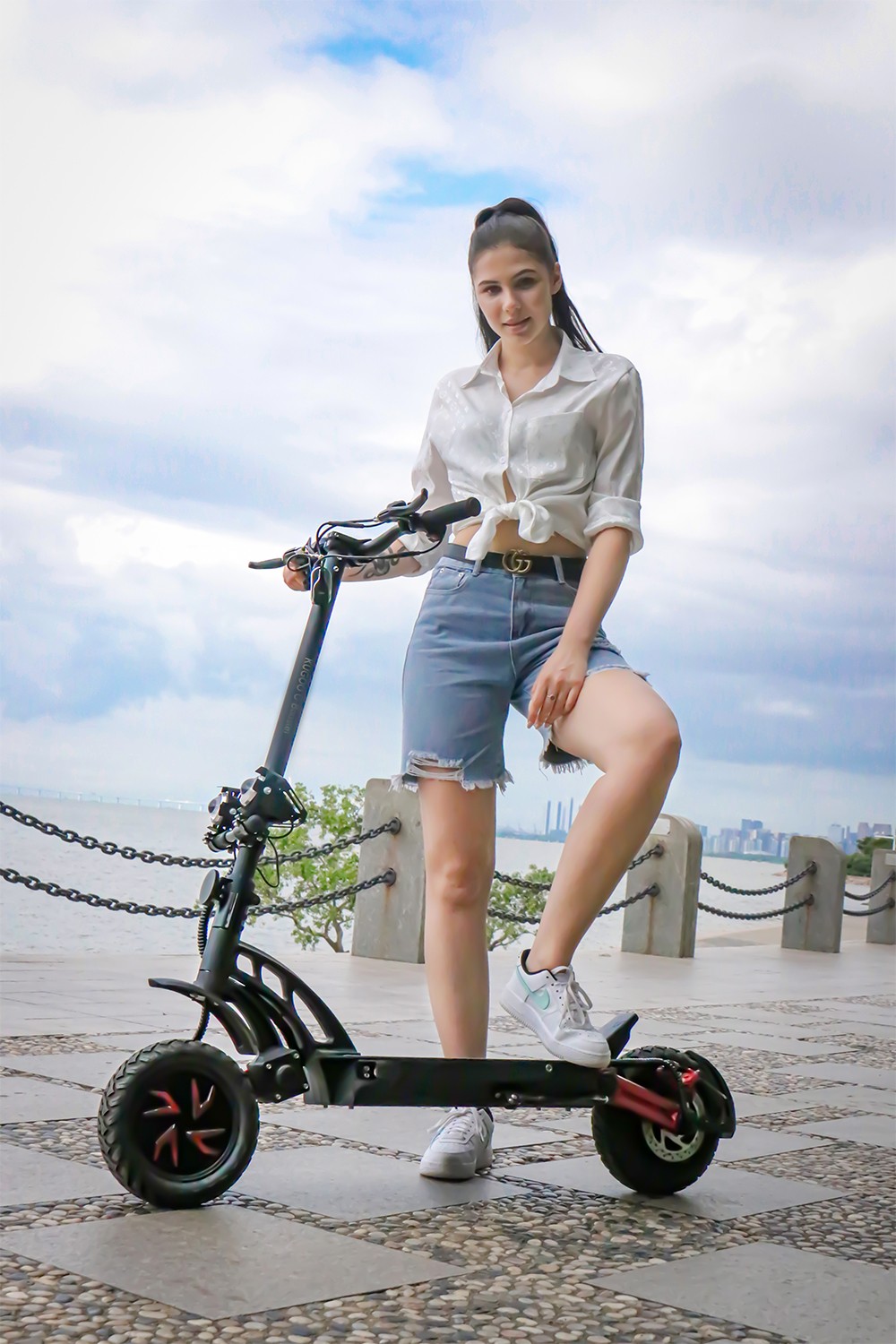 KUGOO G-Booster Foldable Electric Scooter, 10 Tire, 800W*2 Dual Motors, 48V 23Ah Battery, 85km Range