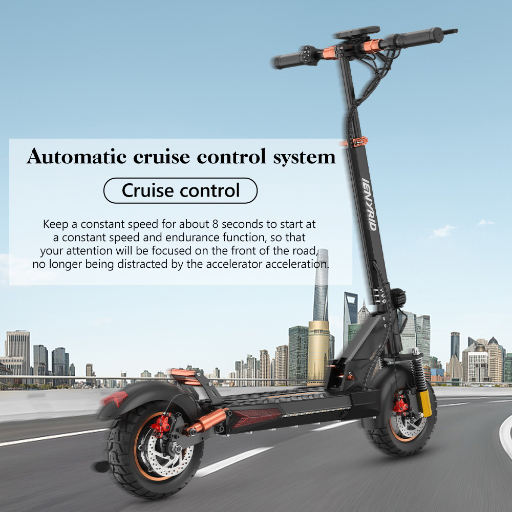 Opvouwbare Off-road E-scooter IENYRID M4PRO S + MAX,800W 48V 20Ah(960Wh) 60KM 45km/h,10 Banden,Verwijderbare zitting,Tri-vering