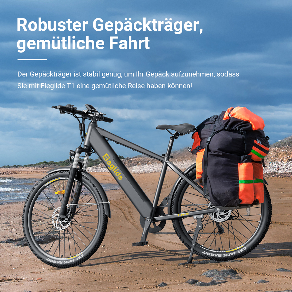 E-Bike Eleglide T1 Step-over Elektrisches Trekkingrad, 36V 13AH 250W 25KM/H 100KM Long Range 27.5 CST-Reifen