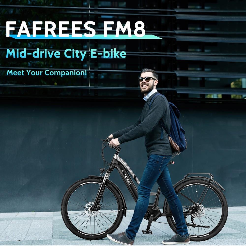 FAFREES FM8 Pro 27,5 Inch Luchtbanden Elektrische Fiets, 36V 250W Middenmotor, 14.5Ah Batterij, 25km/h, 100-120km - Groen