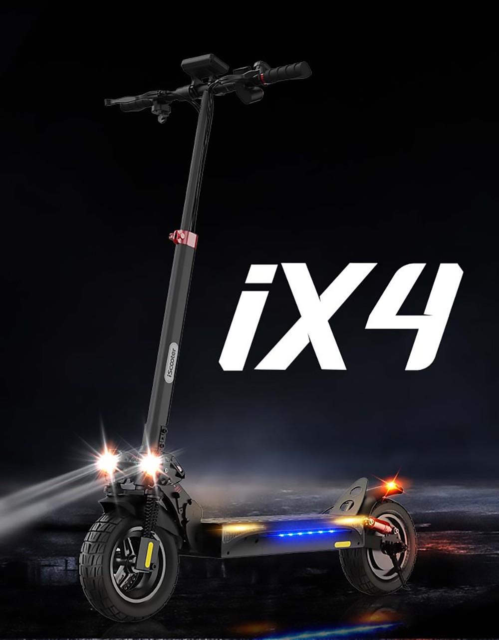 iScooter IX4 10 Inch Honeycomb Tires Electric Scooter, 800W Motor