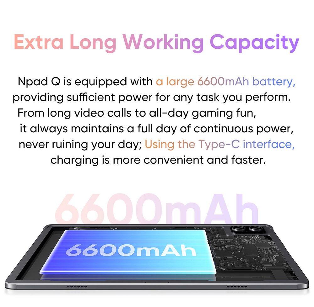 N-one NPad Q 10.1 Tablet mit Ledertasche Octa-Core CPU, Android 13 OS, 6GB RAM 128GB ROM, 5G WiFi, BT5.0