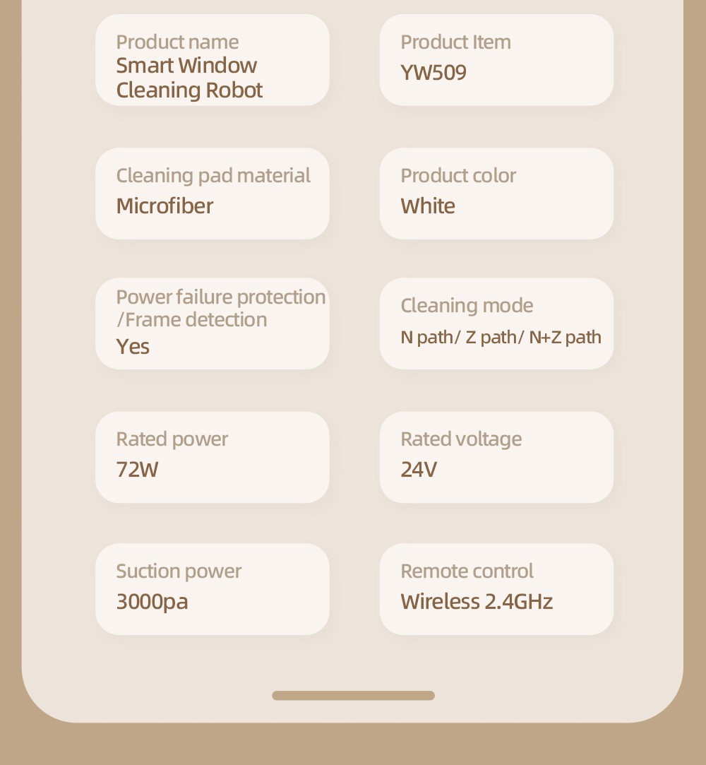 LIECTROUX YW509 Robot Window Cleaner, Double Water Tank, 3000Pa Suction Power, Smart Path Planning, Remote Contro