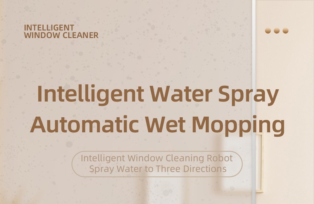 LIECTROUX YW509 Robot Window Cleaner, Double Water Tank, 3000Pa Suction Power, Smart Path Planning, Remote Contro