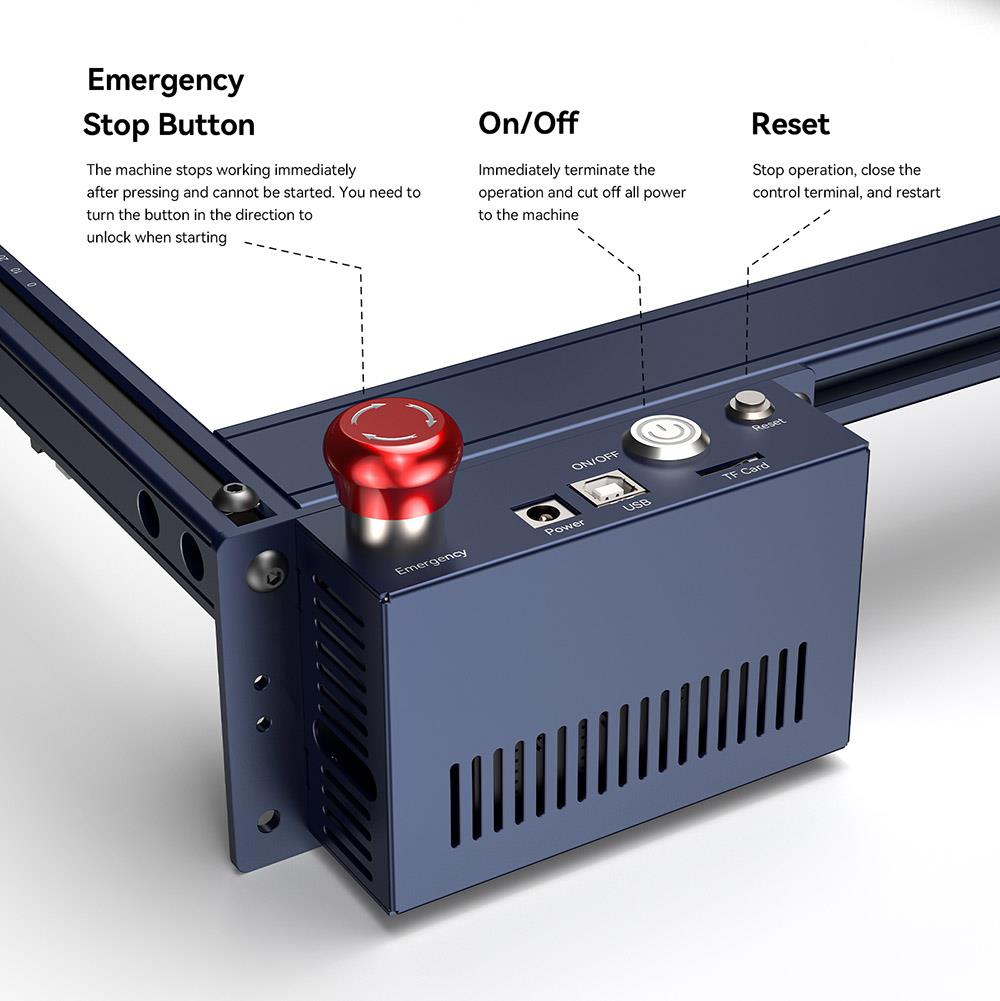 ATOMSTACK S40 Pro 40W Laser + Rotary Roller + Laser Bed